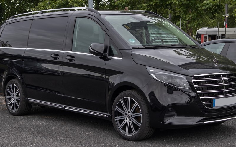 Mercedes V250 Premium Edition 2024 with chauffeur in Dubai